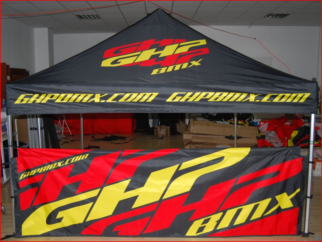 10'x10' custom canopy is great for brand awareness