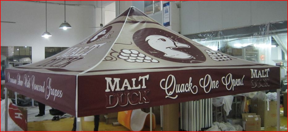 bring your company brand to life with custom printed logo tent